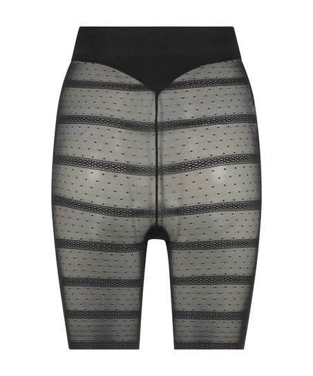 Firming Enhancing Mesh Slimmer Trousers, Black