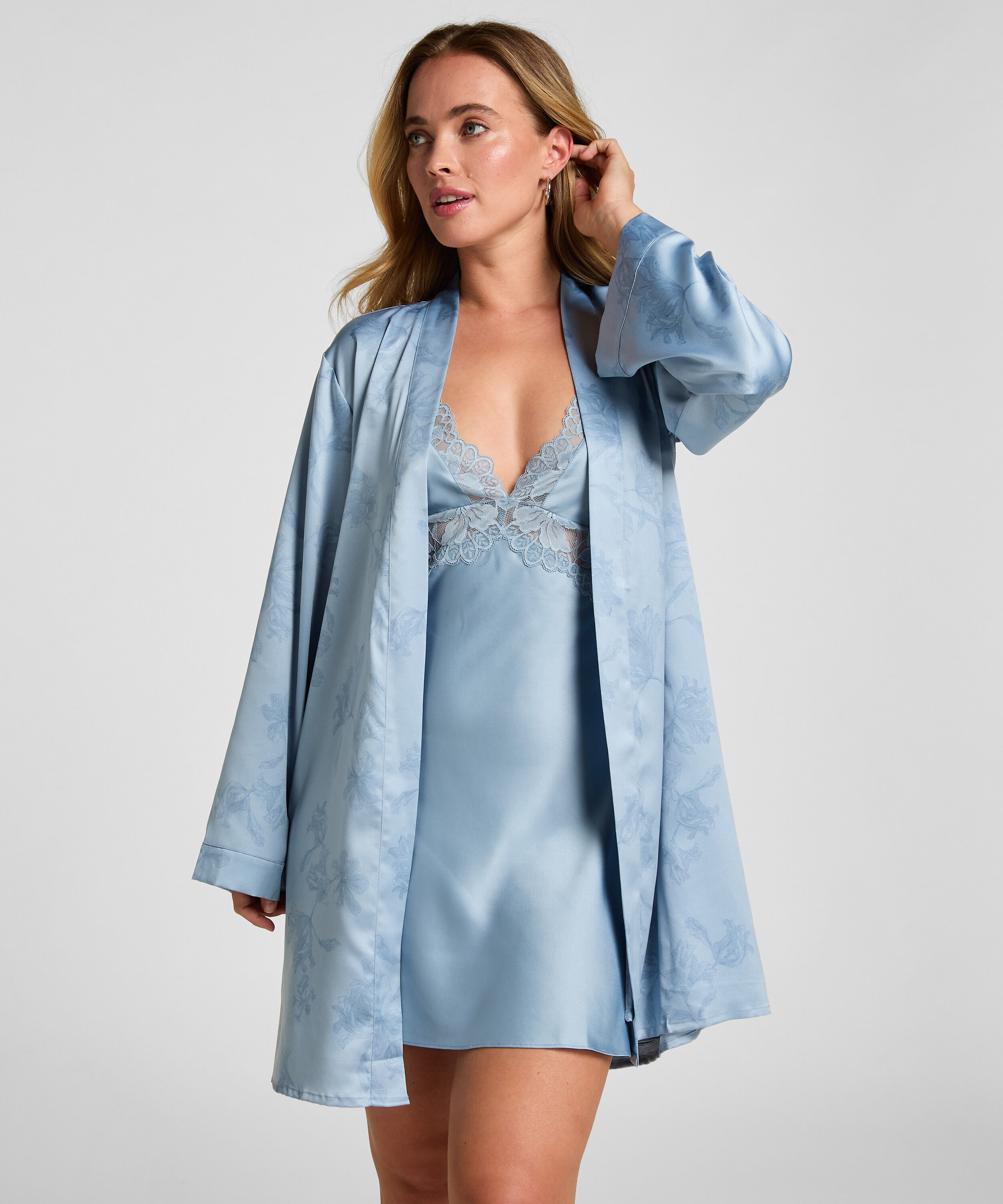 Kimono Floral, Blue