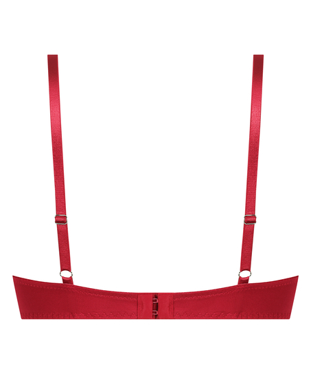 Charlotta Padded Underwired Maximizer Bra, Red