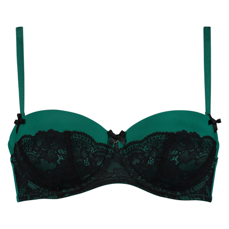Padded strapless underwired bra  Lenka, Green