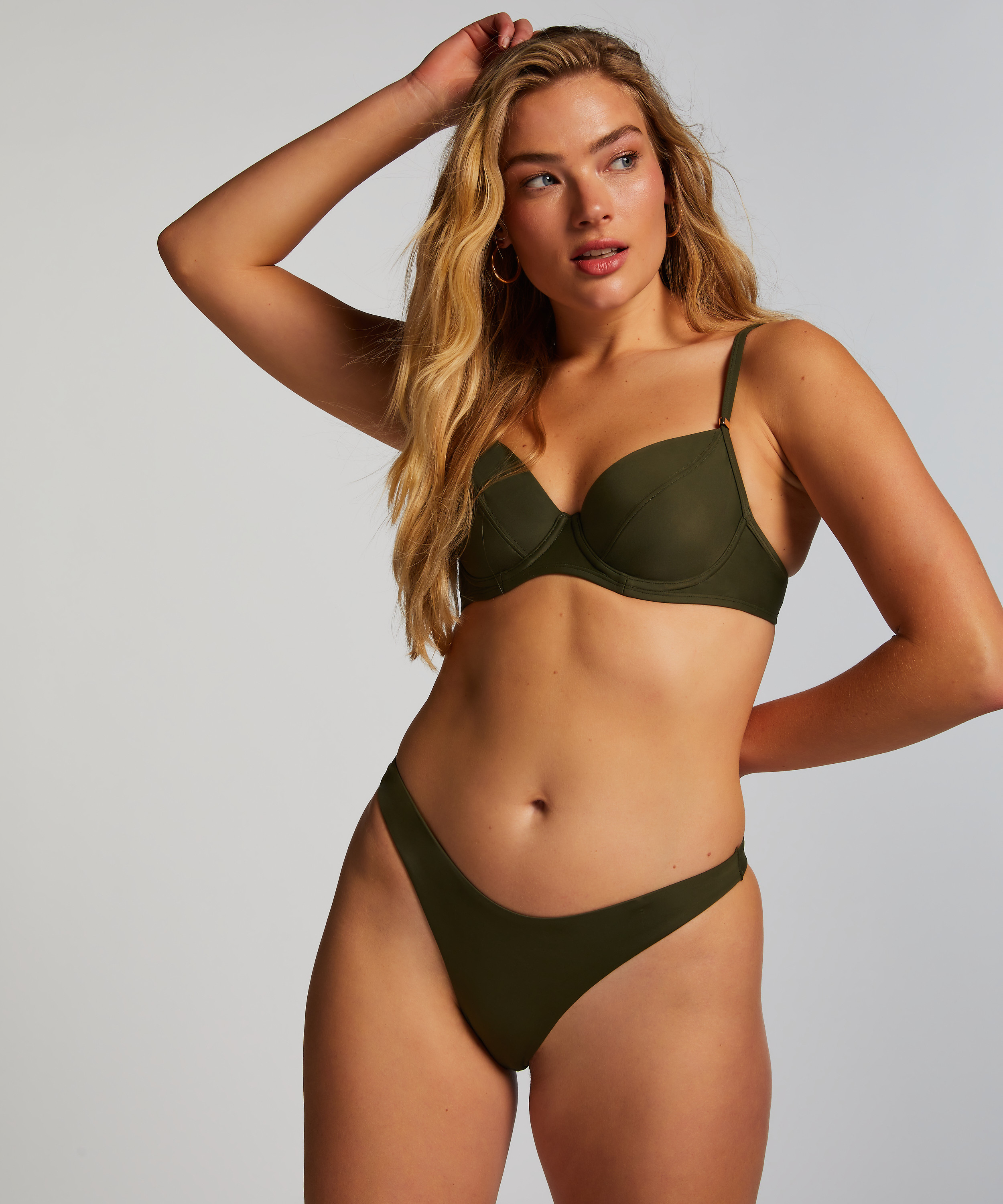 Luxe Bikini Top, Green, main
