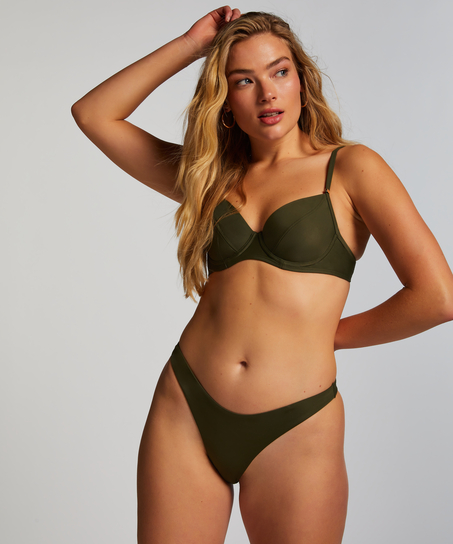Luxe Bikini Top, Green