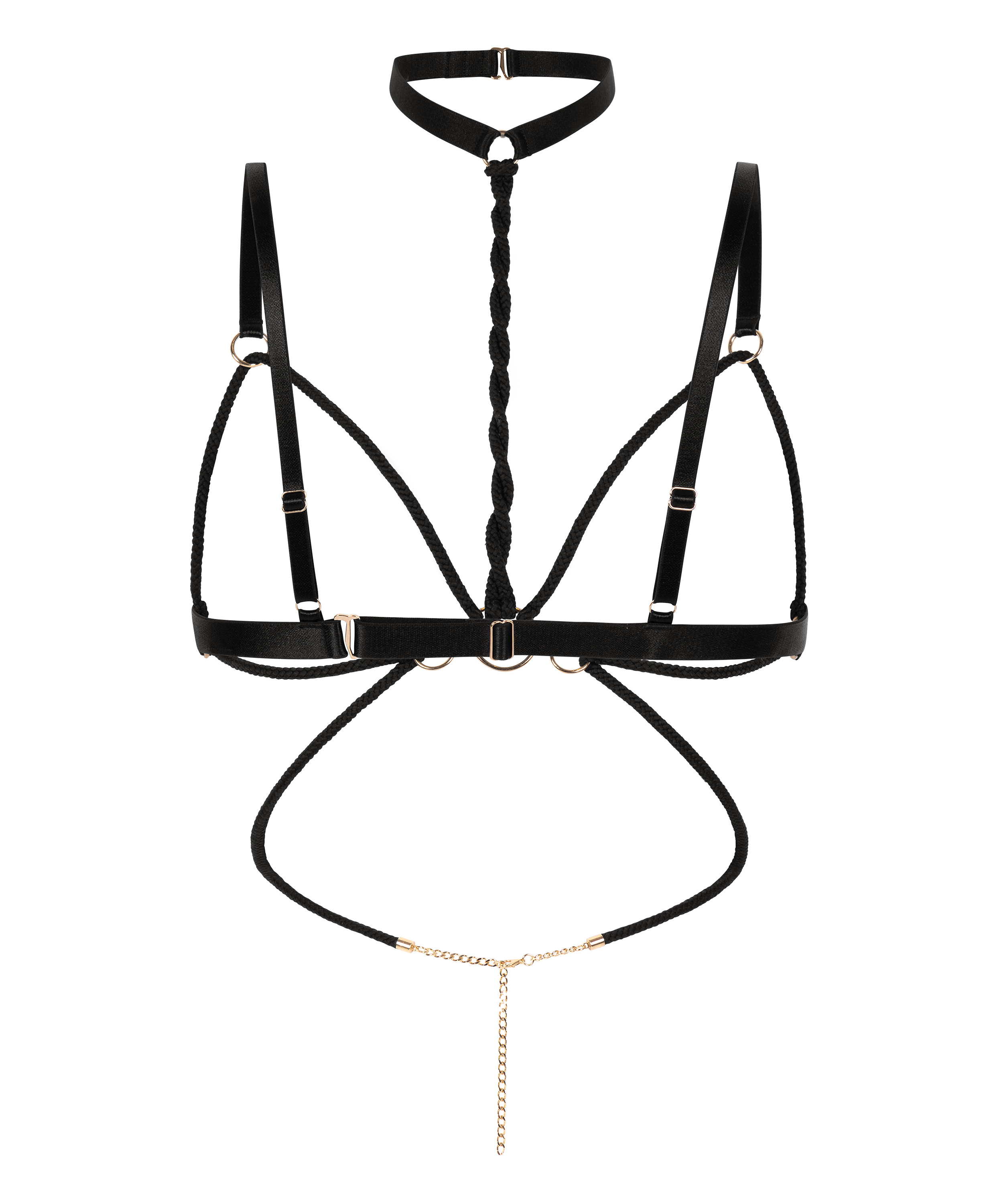 Rope Harness, Black, main