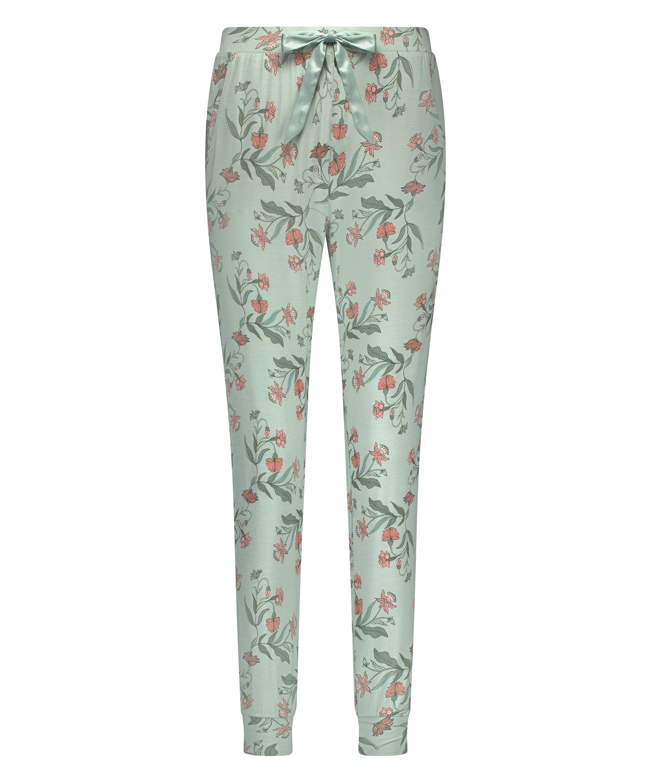Jersey Pyjama Pants, Green, main