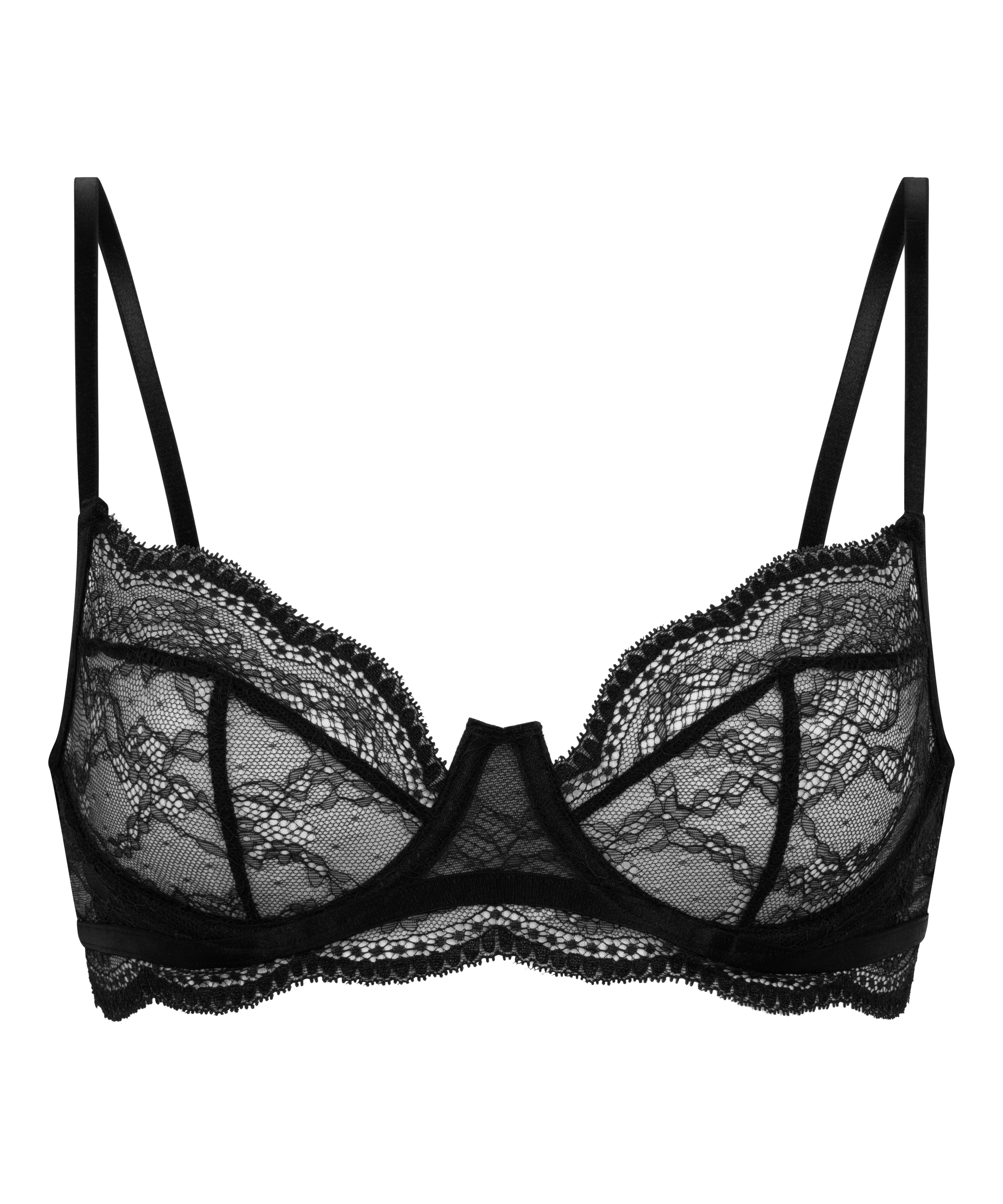 Isabelle Non-Padded Underwired Bra, Black, main