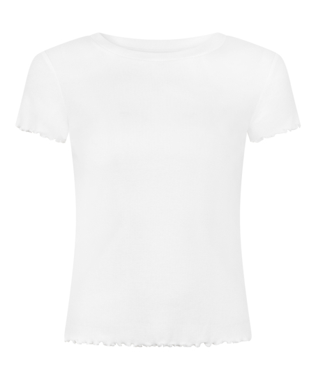 Short Sleeve Cotton Shirt, White