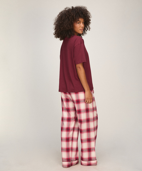 Pyjama Set Check, Purple