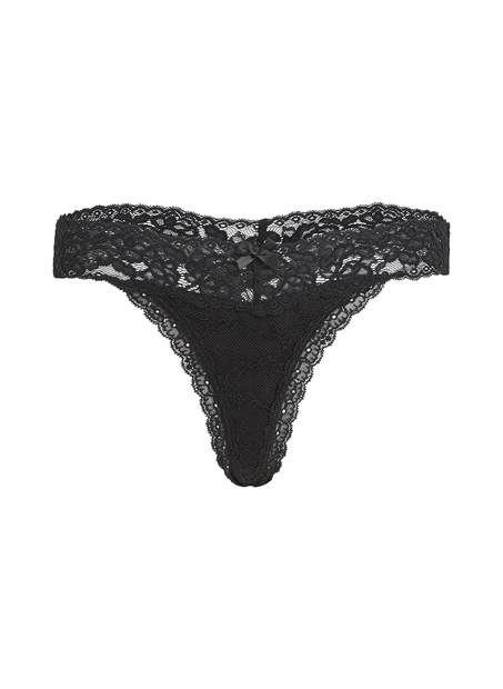 Madison Extra Low Thong, Black