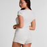 Pointelle Top, Gray
