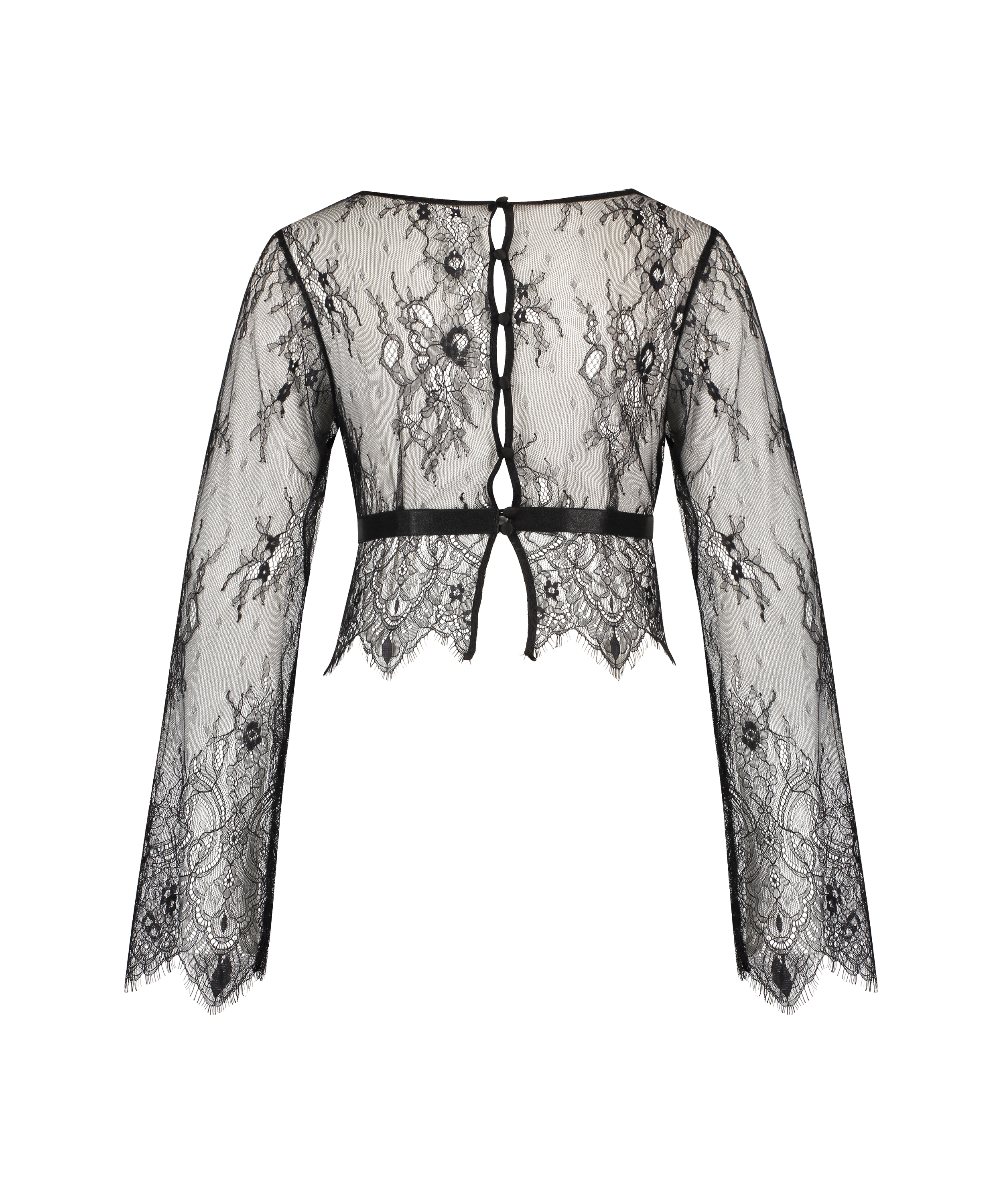 All-over Lace Top, Black, main