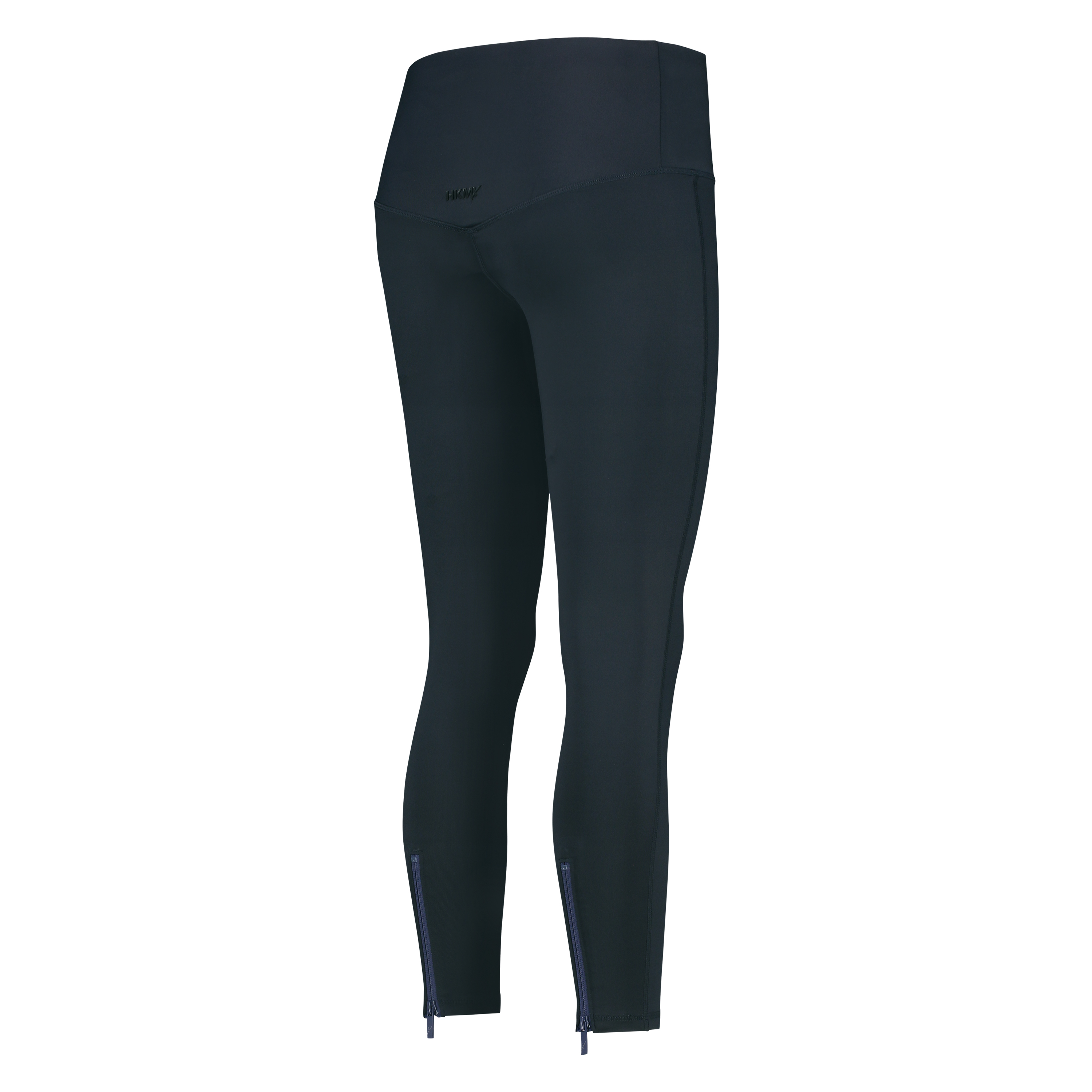 HKMX high-waist sports leggings zip level 2, Black, main