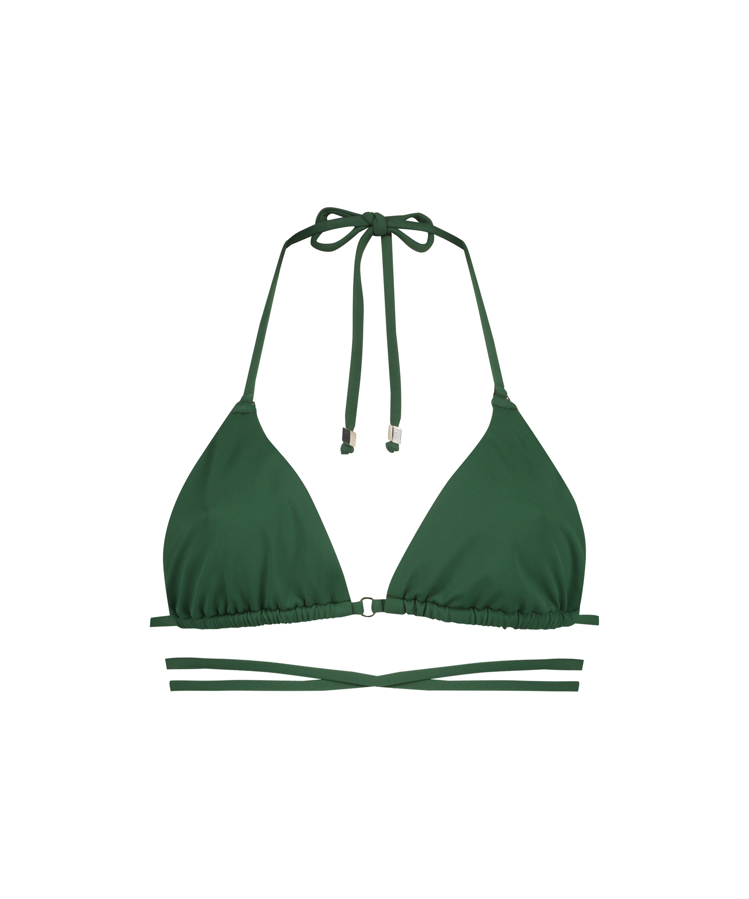 Digura triangle bikini top, Green, main