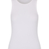 Singlet tanktop cotton rib, White