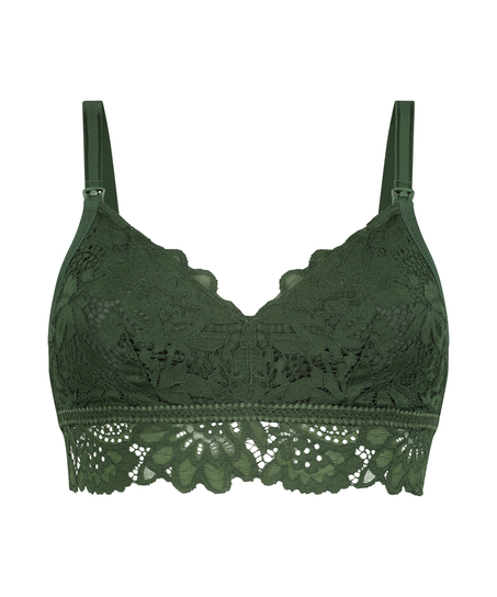 Shiloh non-padded non-wired nursing bra, Green