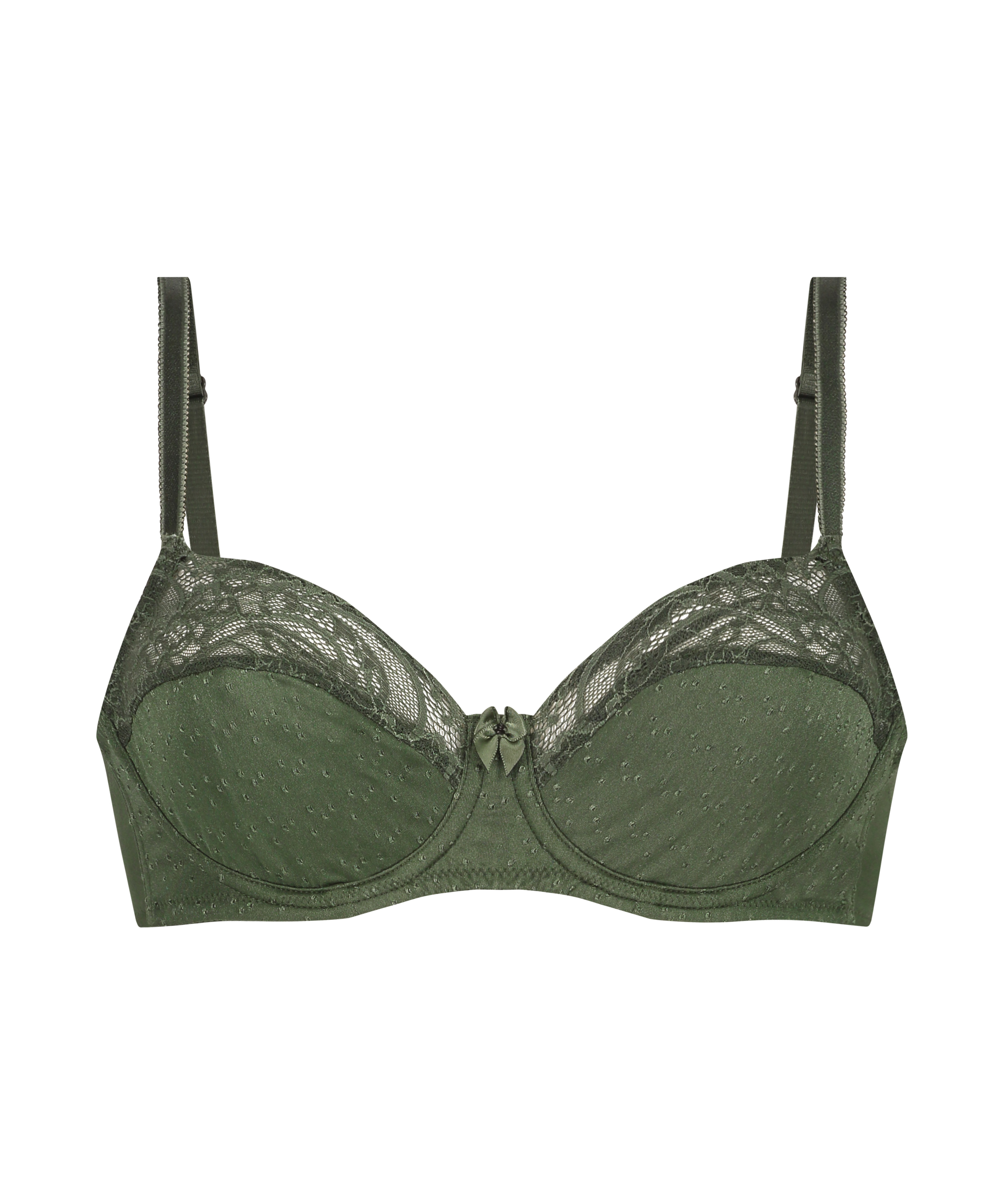Sophie Non-Padded Underwired Bra, Green, main
