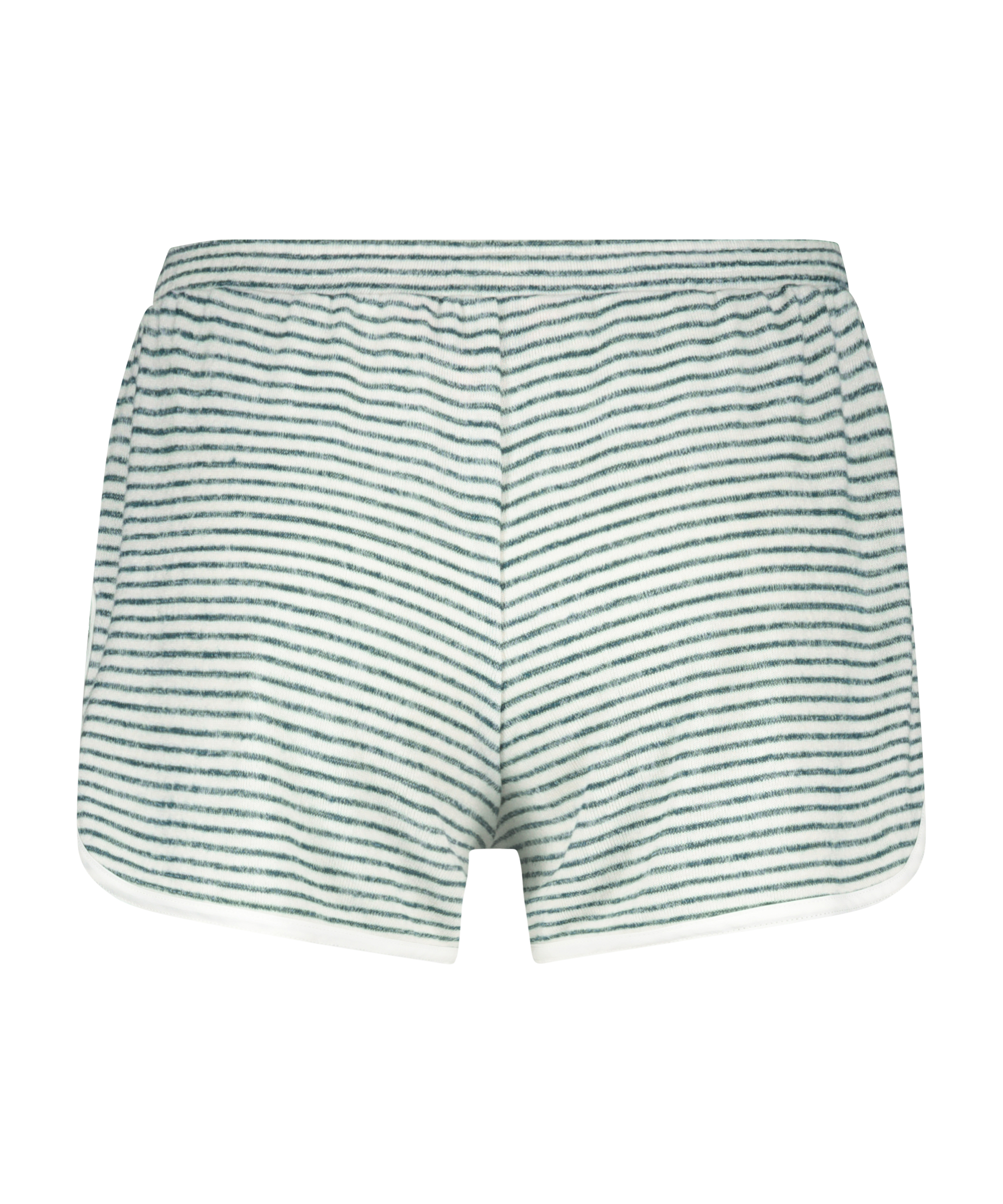 Brushed Stripe Short Pyjama Pants, Green, main