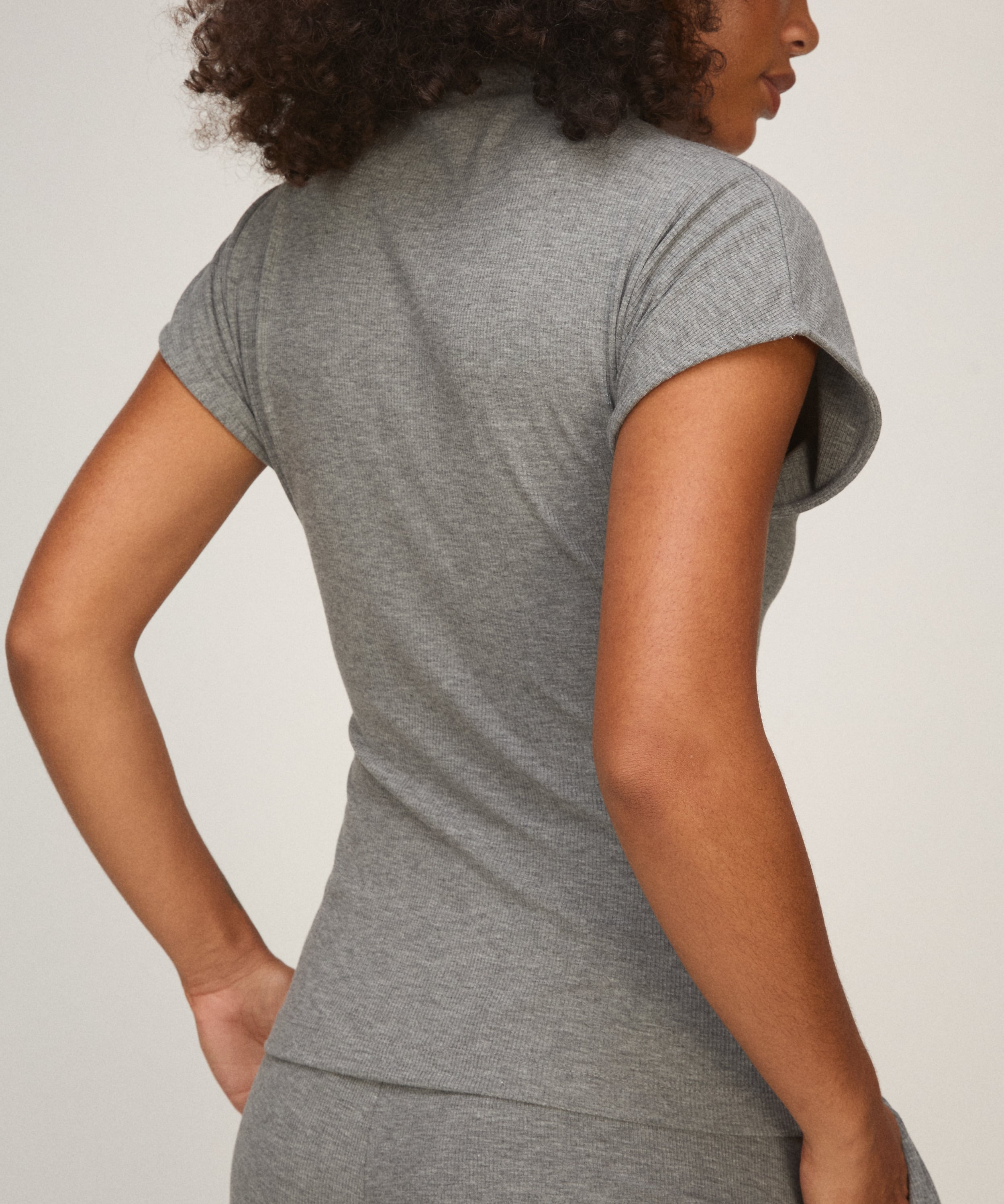 Top Mockneck, Gray, main