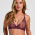 Non-Padded Underwired Longline Bra Peonie, Purple