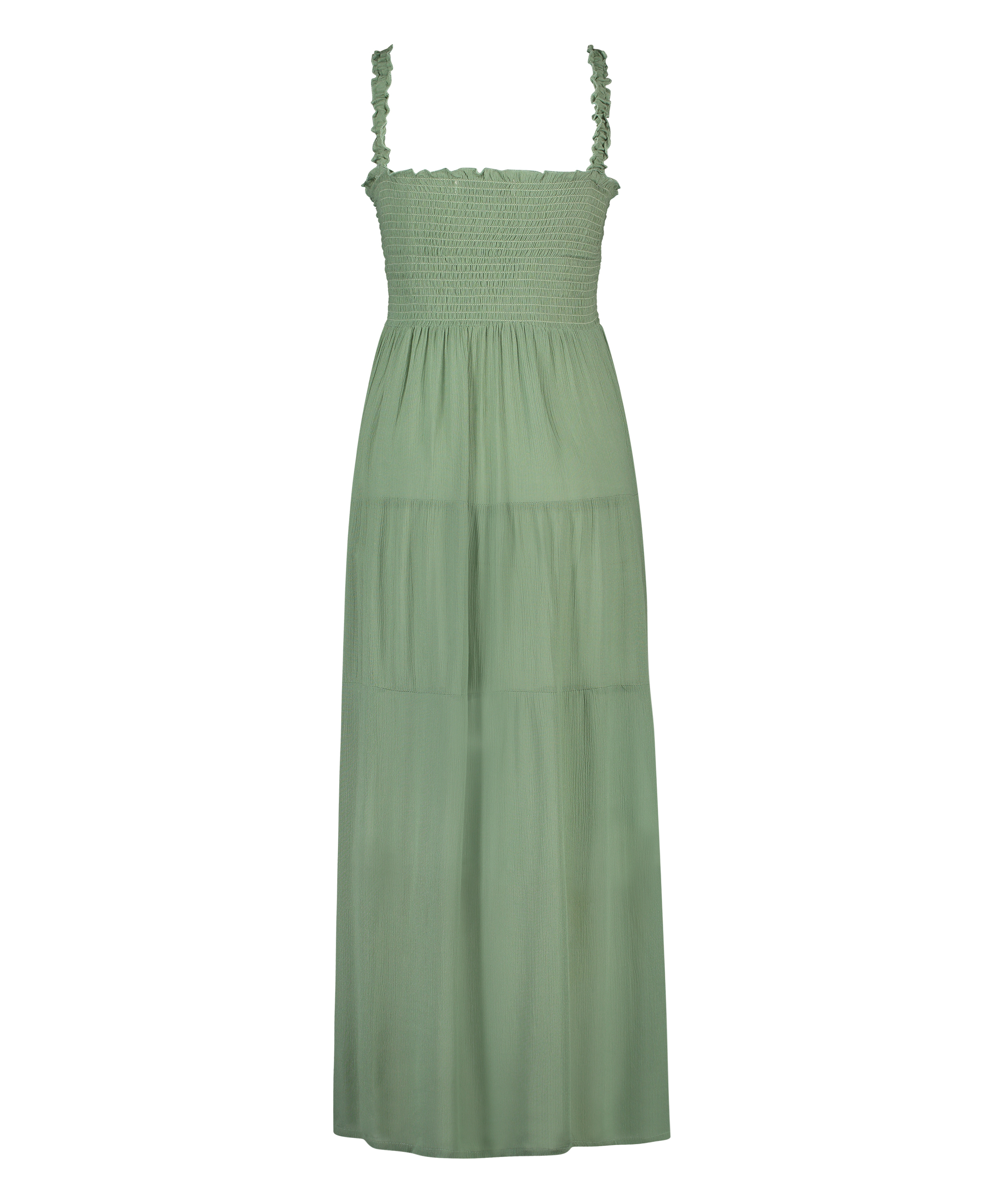 Smocked maxi dress, Green, main
