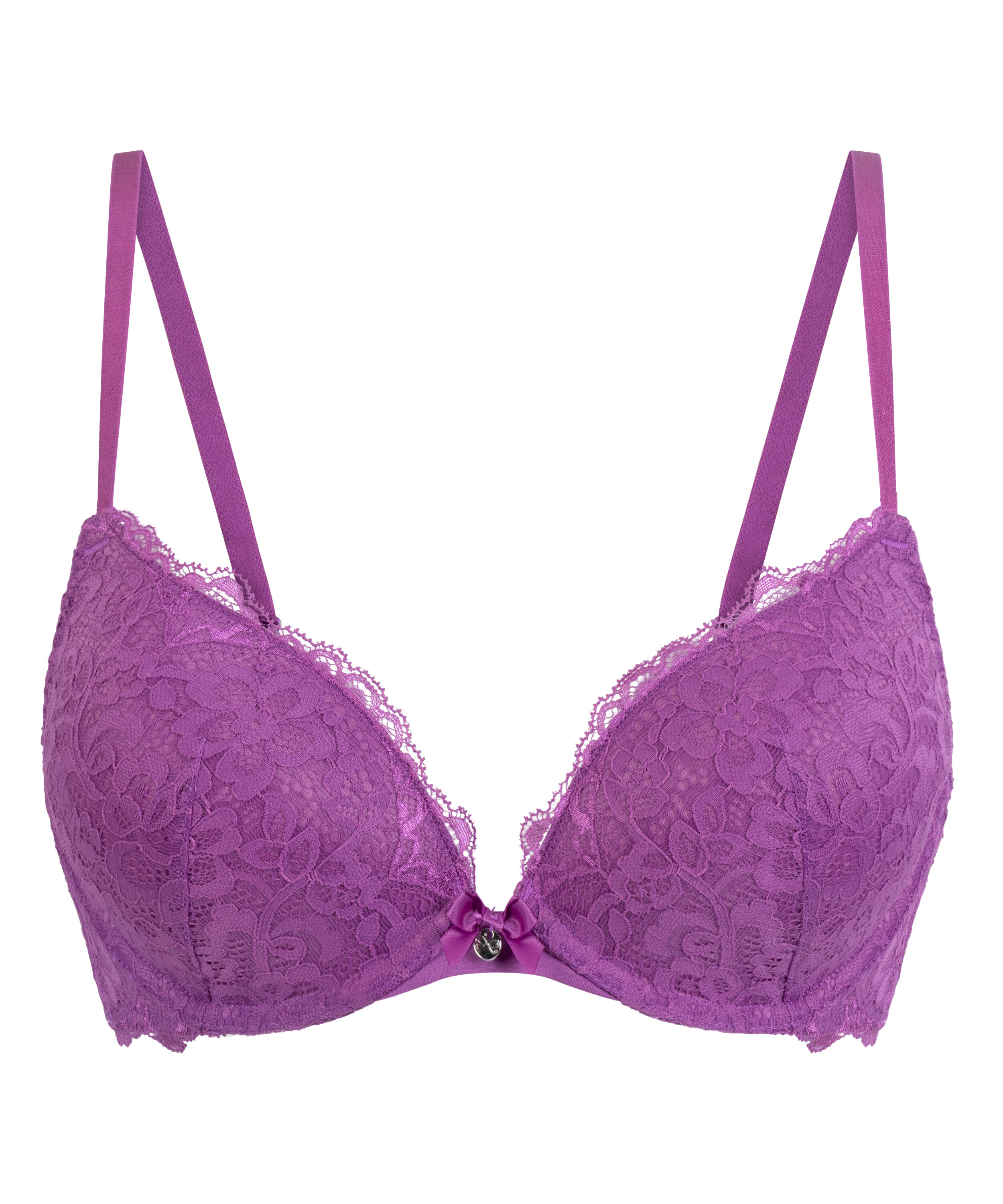 Marine Padded Push-Up Underwired Bra, Pink
