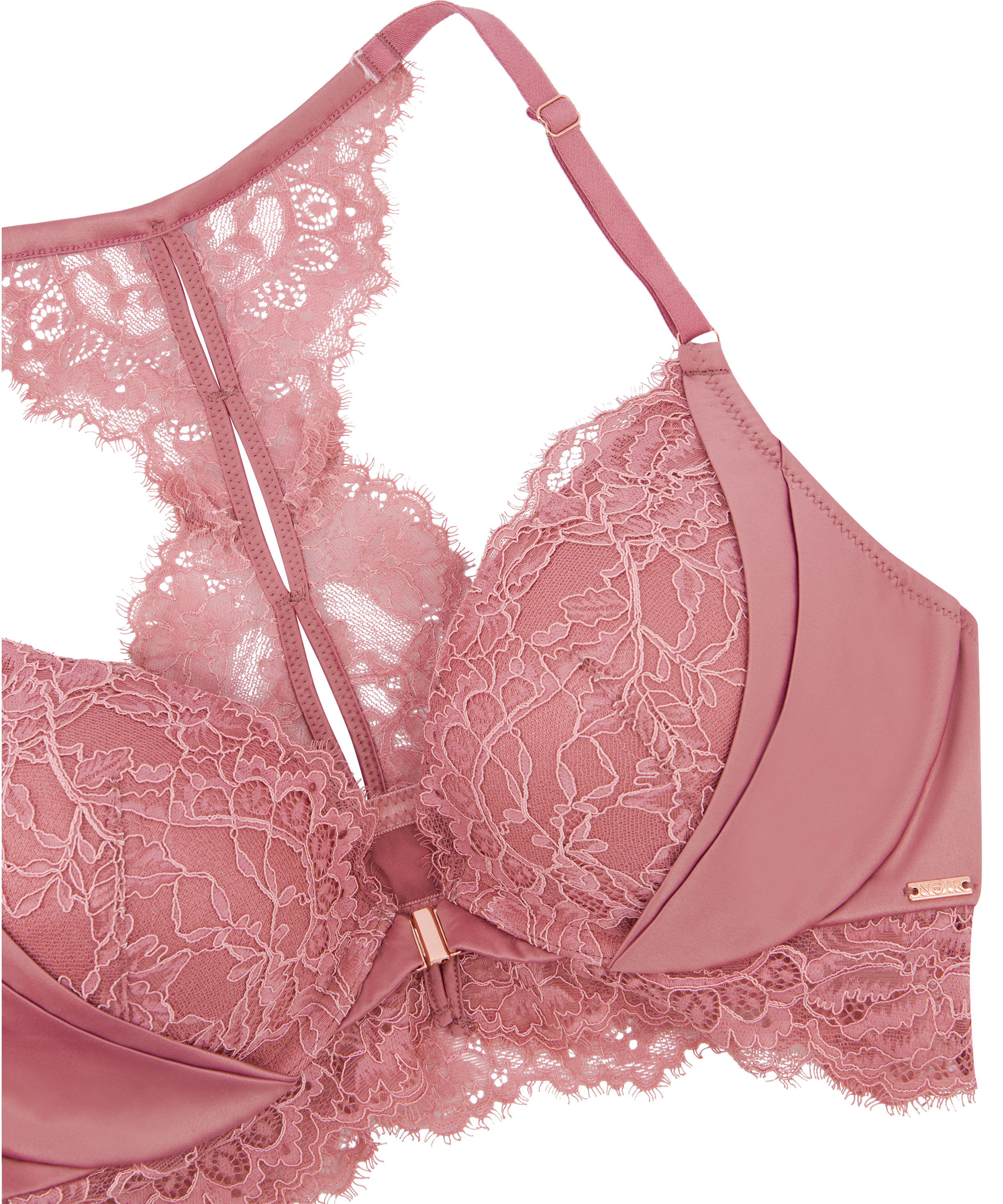 Cecile Padded Push-Up Underwired Bra, Pink, main