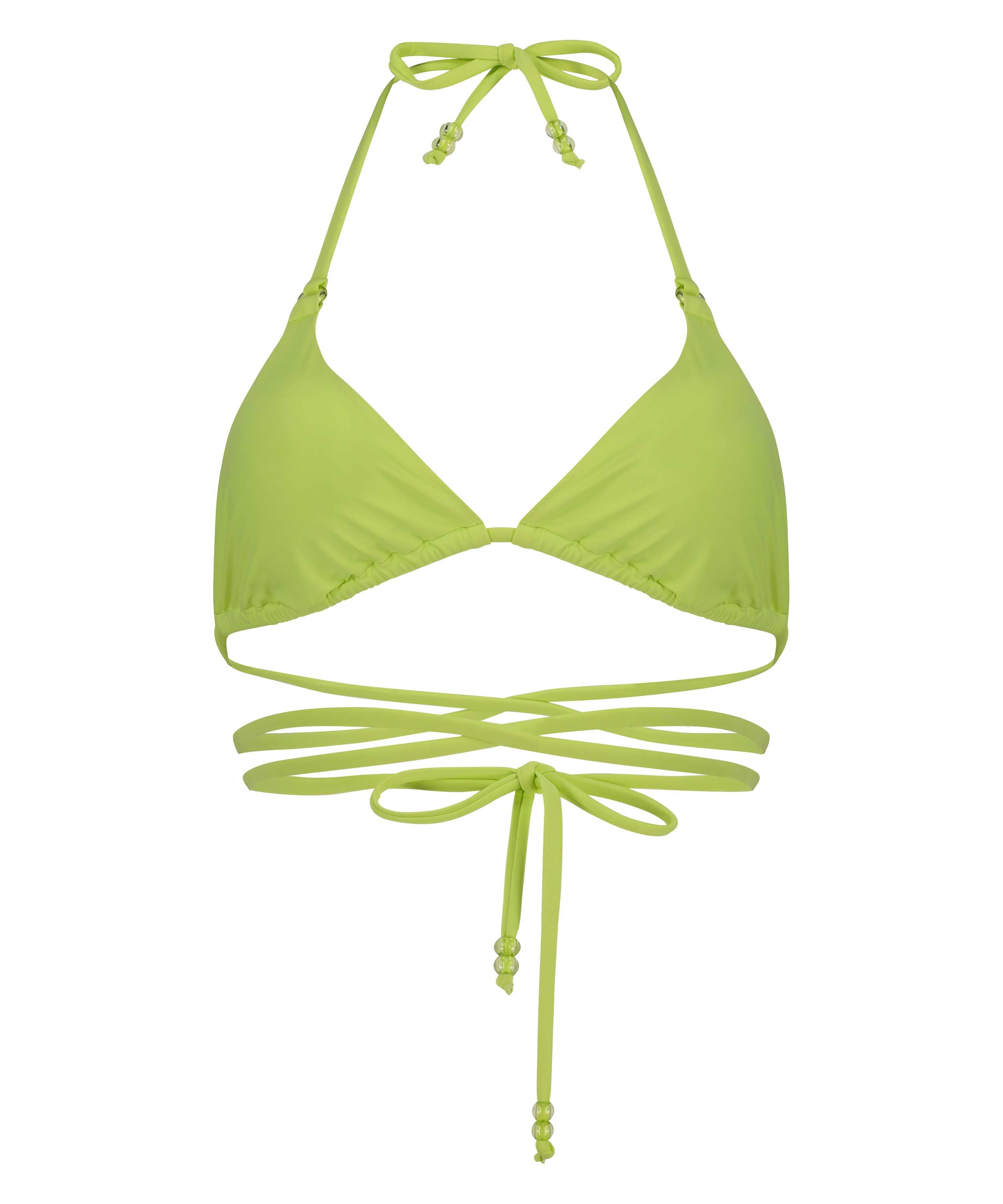 Wild Triangle Bikini Top, Green, main