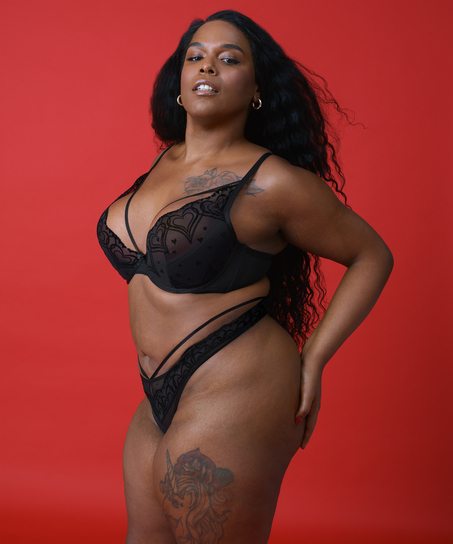 Pippa Non-Padded Underwired Bra, Black