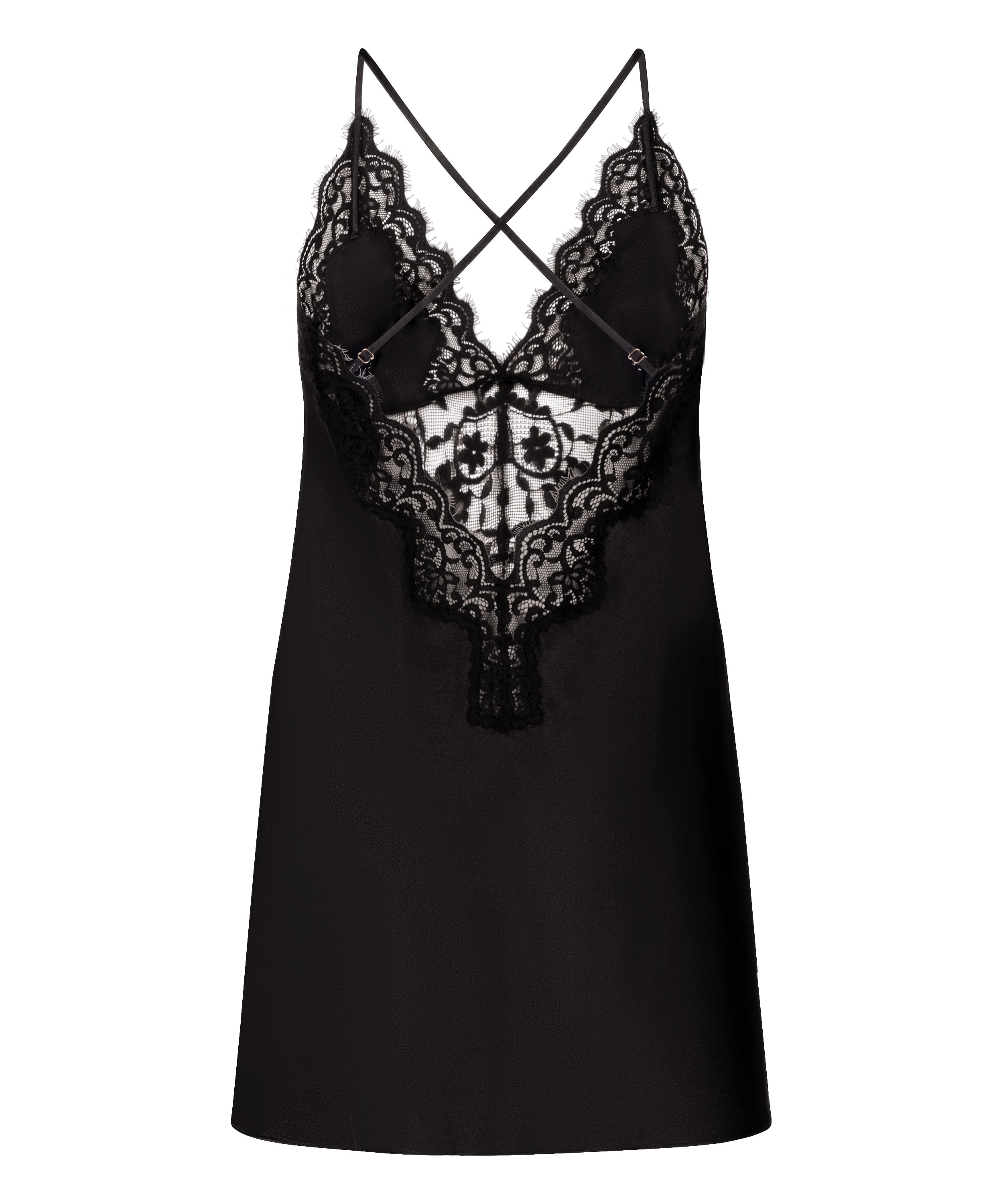 Mya Slipdress, Black, main