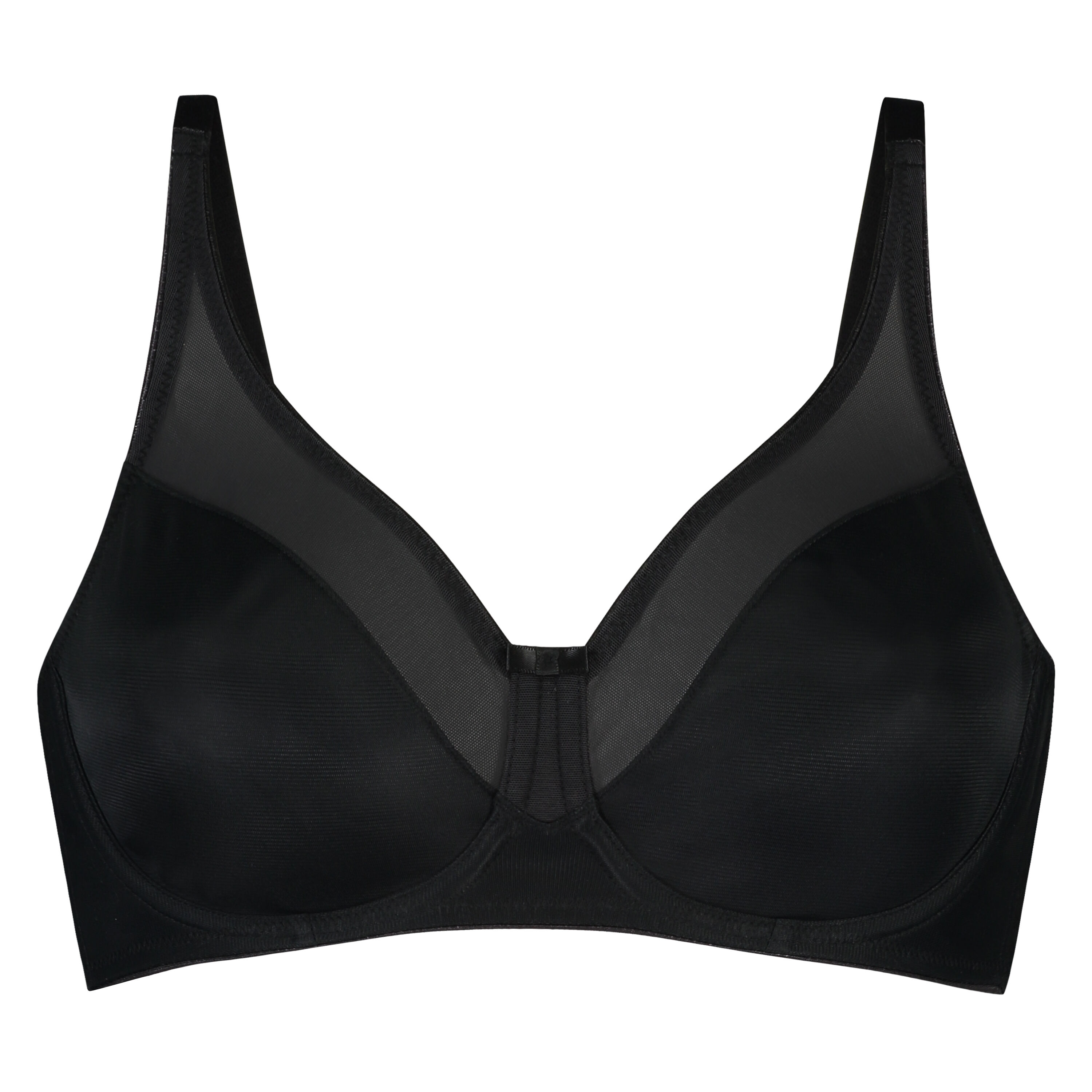 Nina Non-Padded Underwired Minimizer Bra, Black
