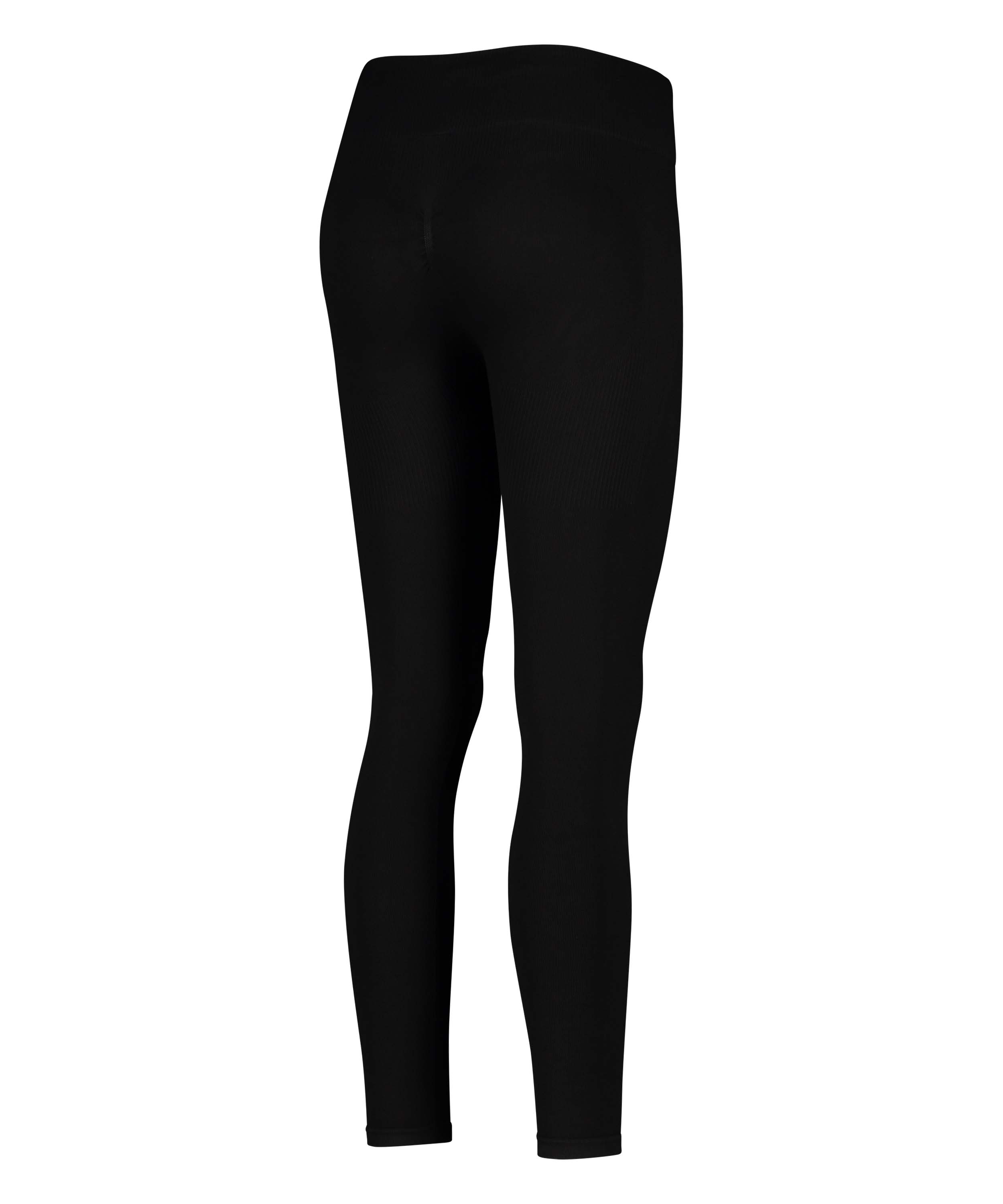 HKMX High waisted seamless sport legging, Black, main