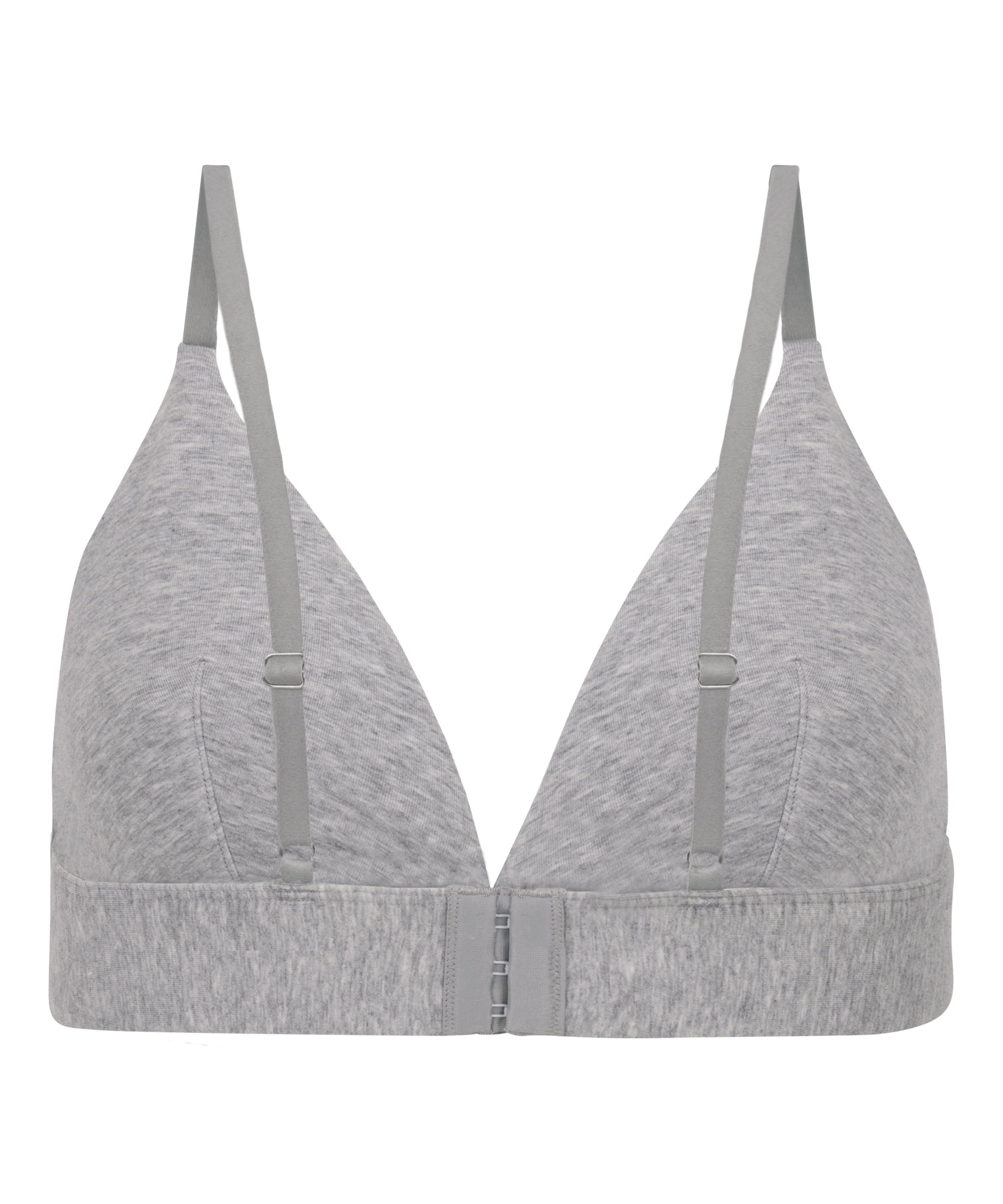 Cotton Bralette, Gray, main