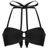 Luxe Bandeau Bikini Top, Black