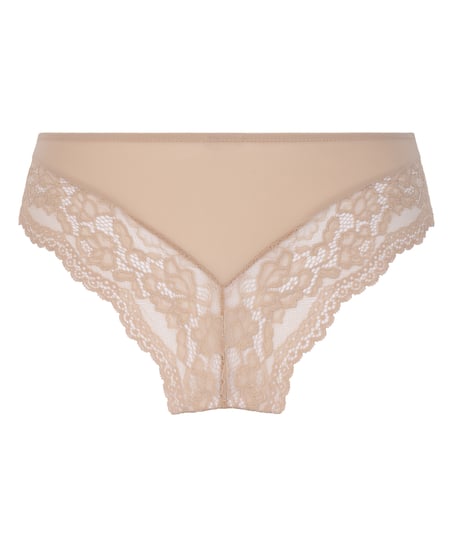 Valencia Brazilian Shorts, Beige