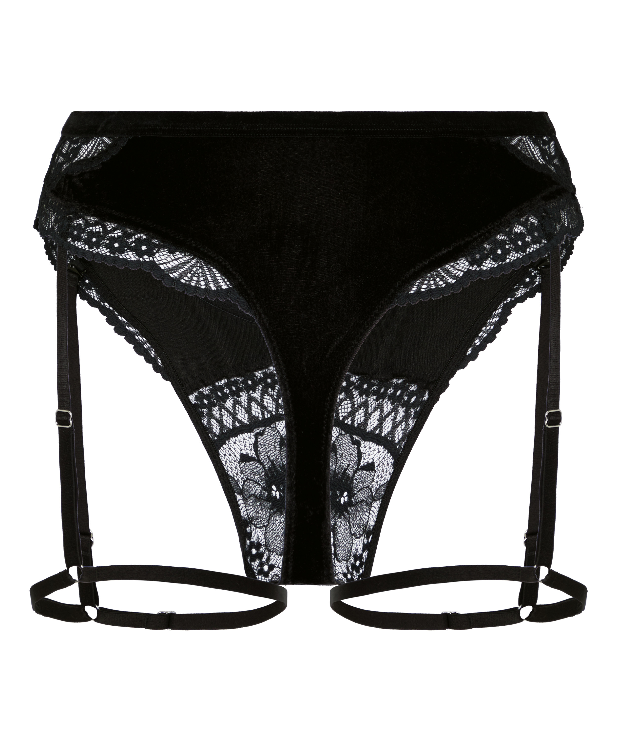 Suspenderbelt Thong Emily, Black, main