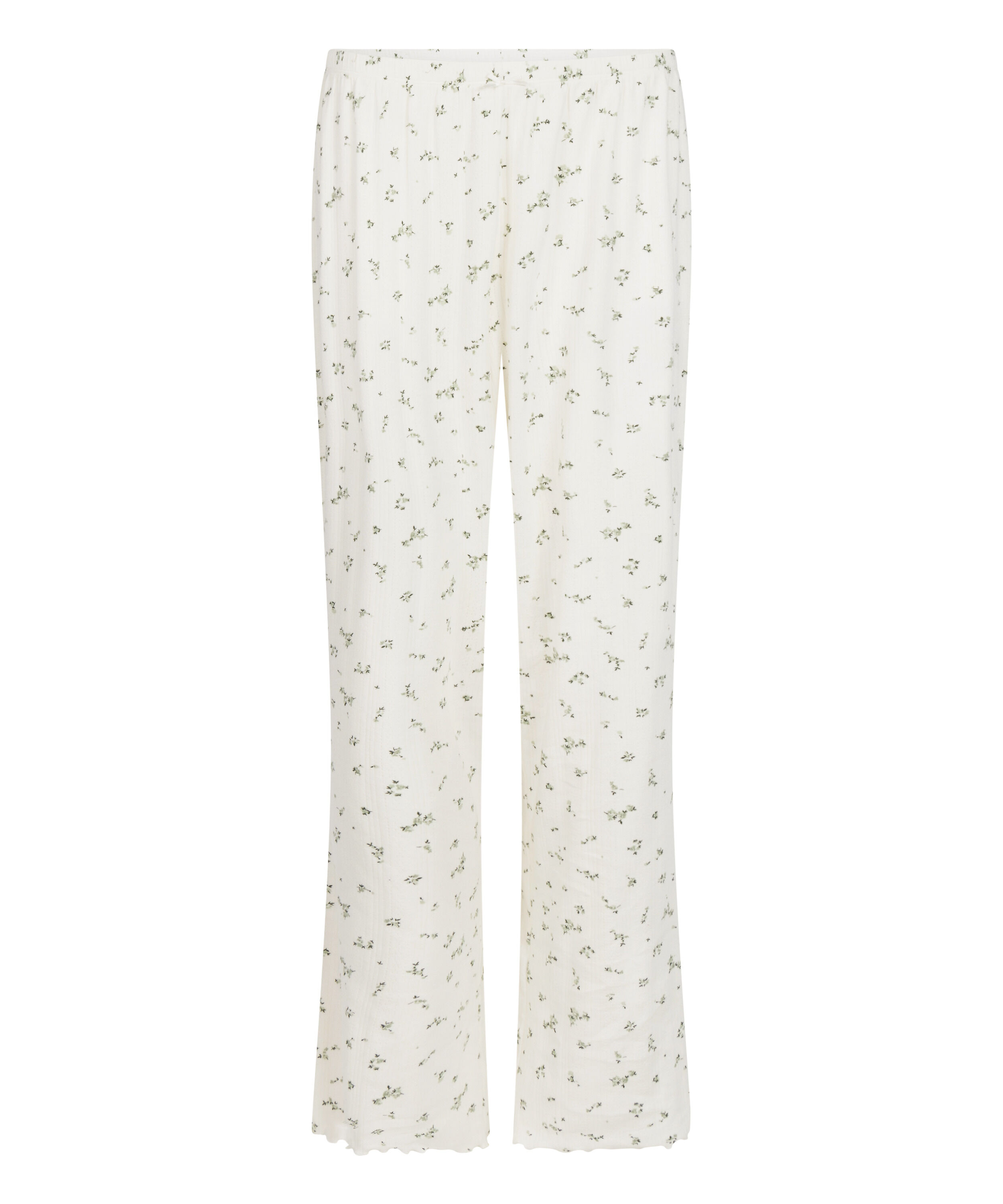 Pyjama Pant Loose Pointelle, White