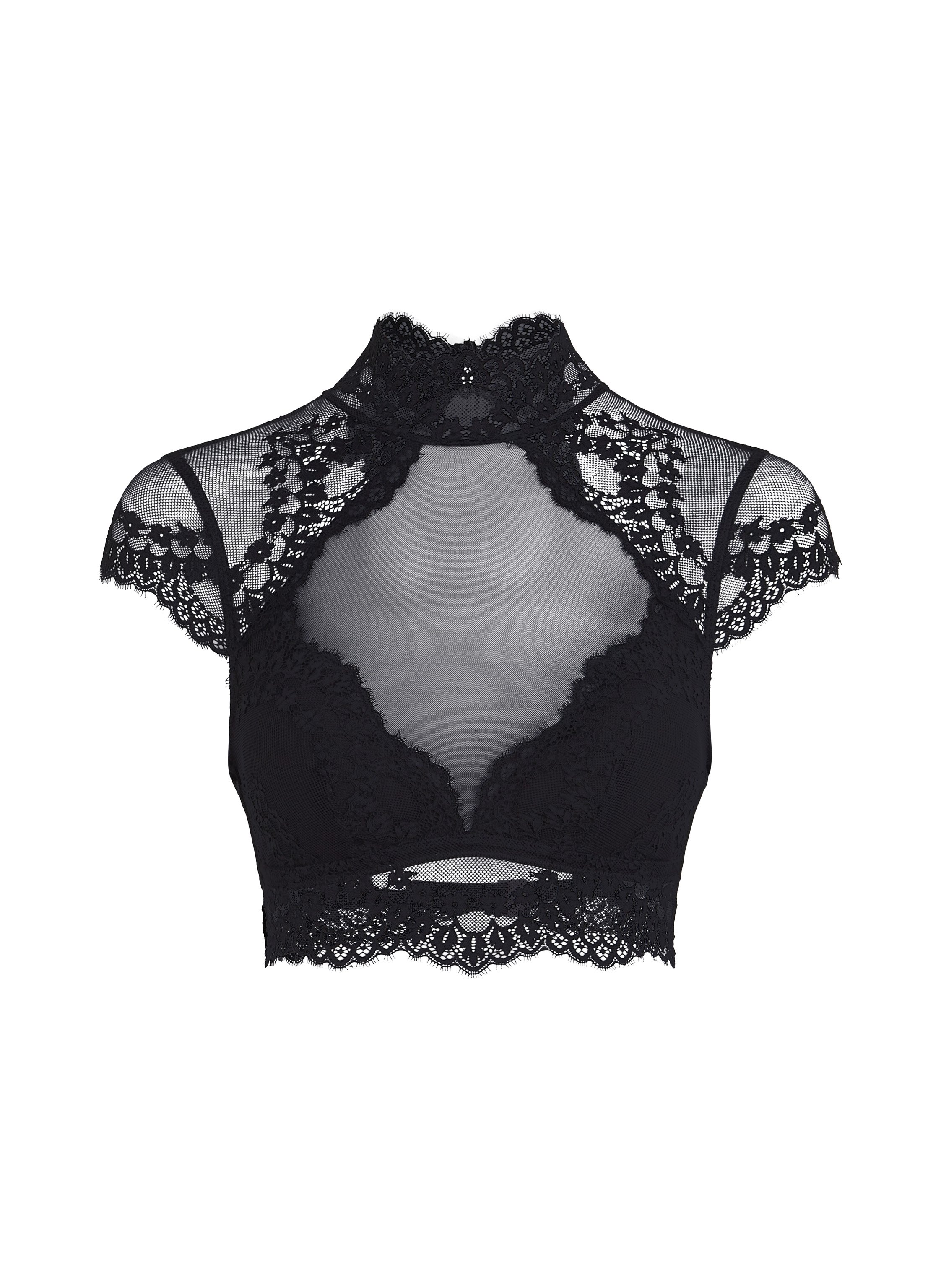 Daisy Bralette, Black, main