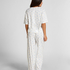 Pyjama Set Cotton Jersey Long, White