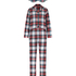 Twill Check Pyjama Set, White