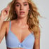 Lola Padded Non-Wired Bra, Blue