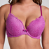 Marine Padded Push-Up Underwired Bra, Purple