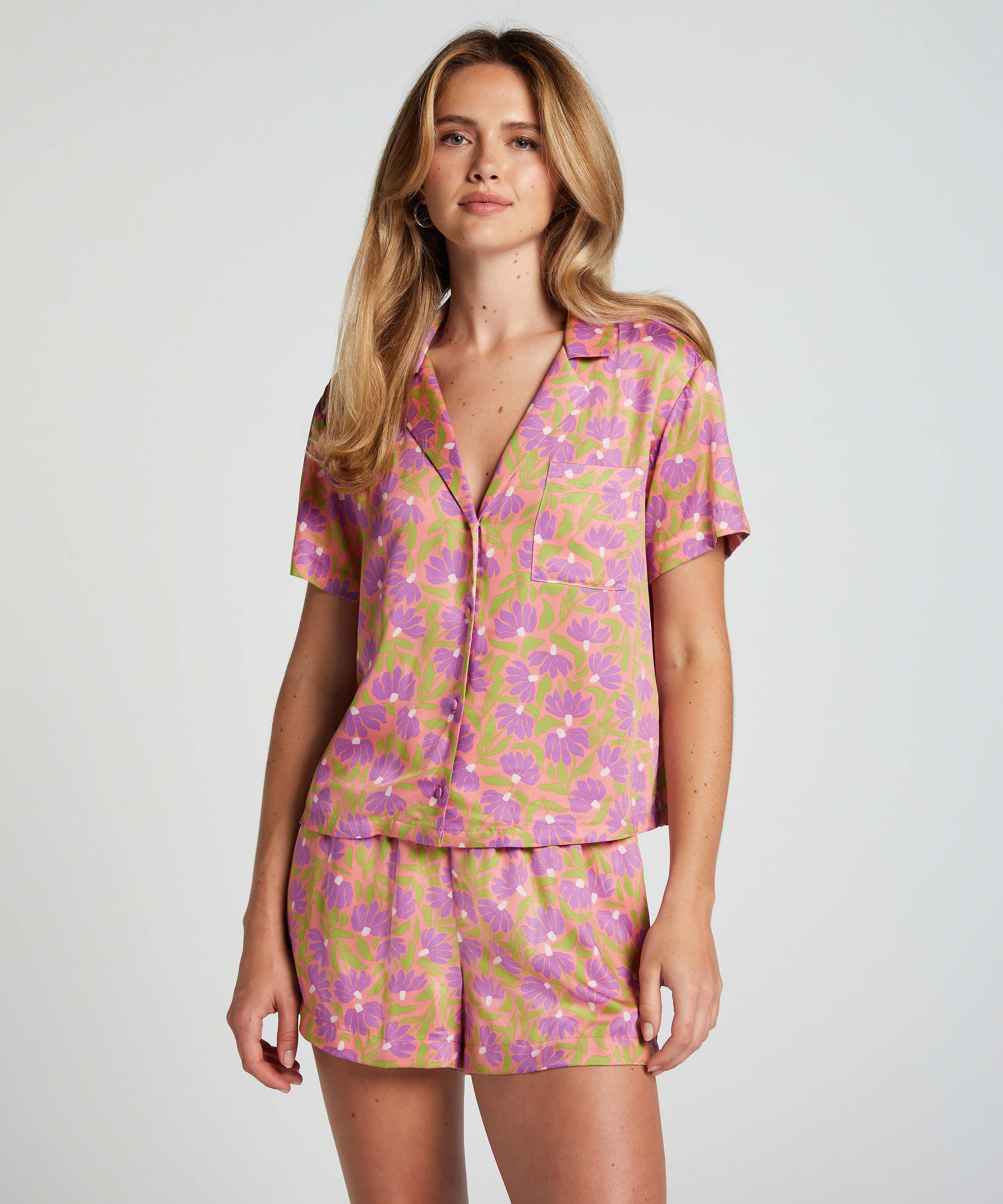 Pyjama Top, Pink, main