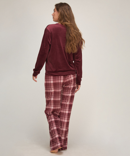 Pyjama Set Velours, Purple