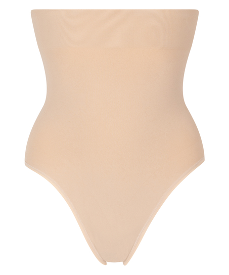 Seamless Enhancing High-waisted Rio Briefs, Beige