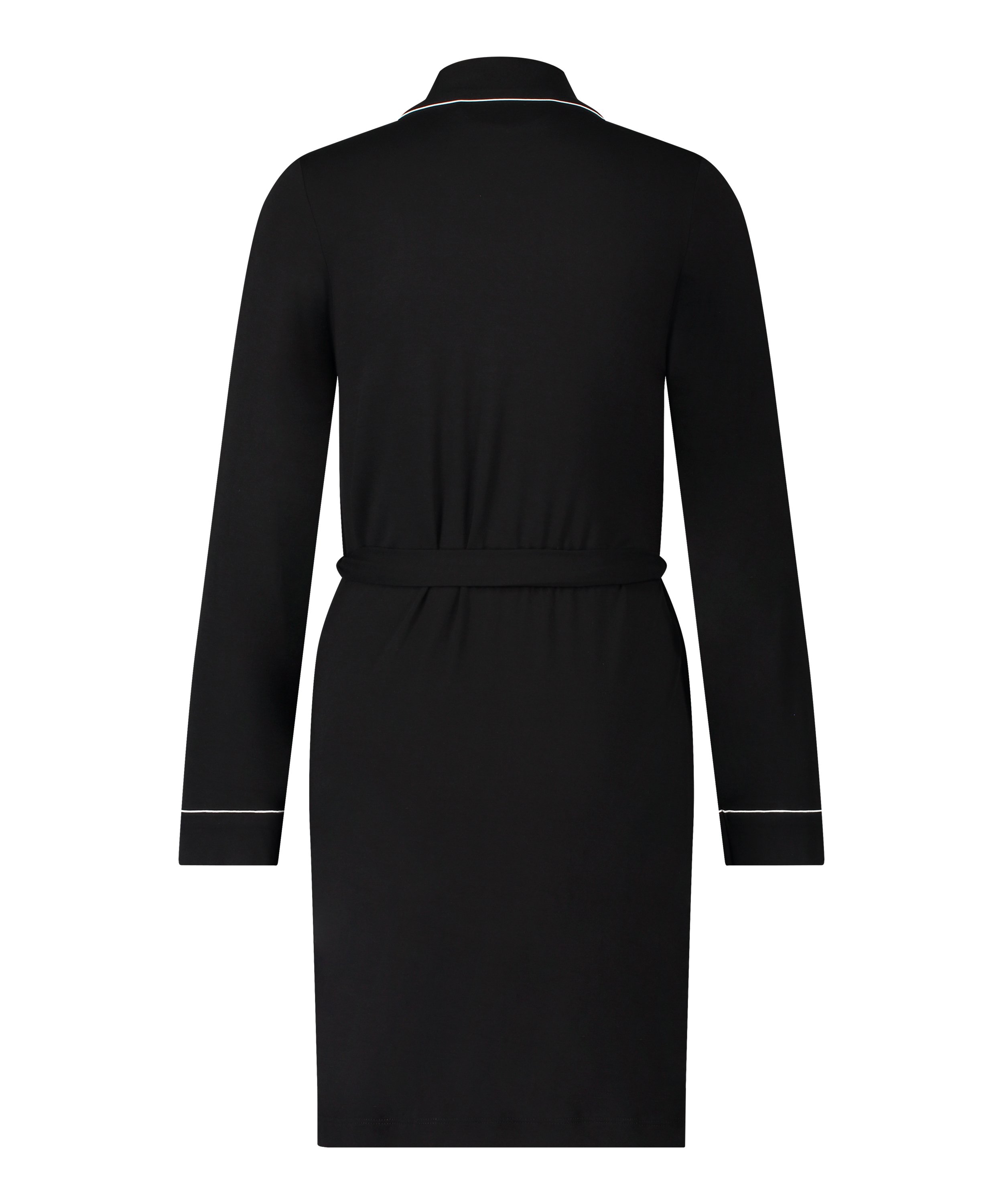 Short Jersey Robe Essentials, Black, main