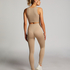 HKMX Seamless Sports Bra, Beige