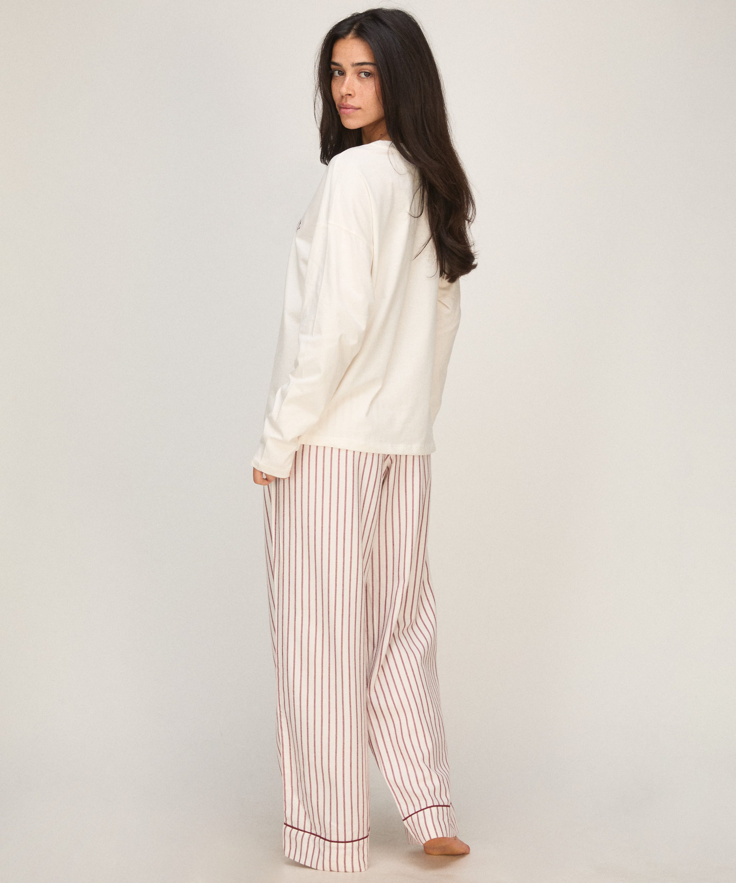 Pyjama Set Viscose, White, main
