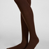 Tight Rib Knit Cashmere Blend, Brown