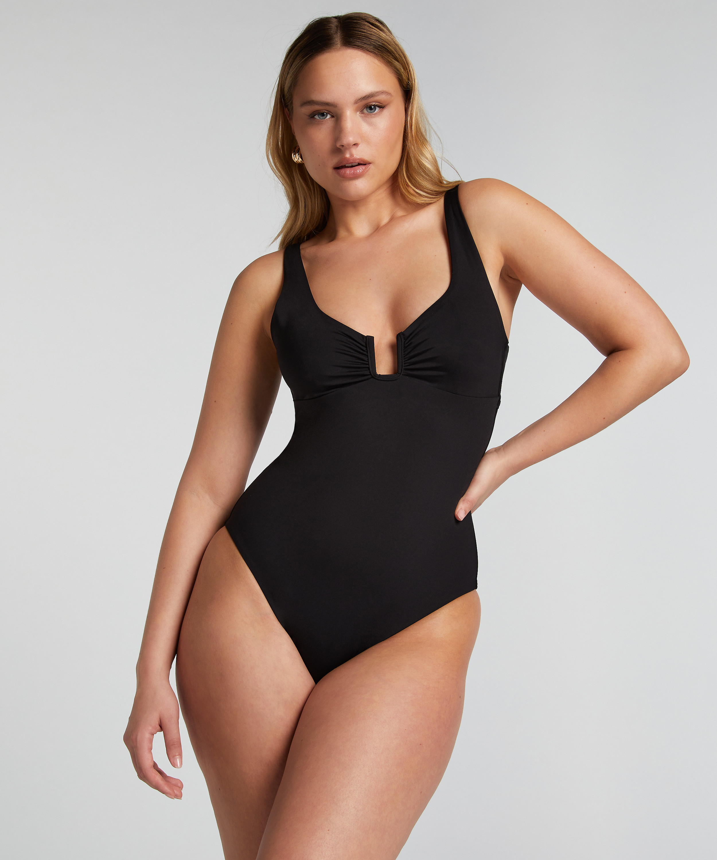 Shaping Santorini Swimsuit, Black, main