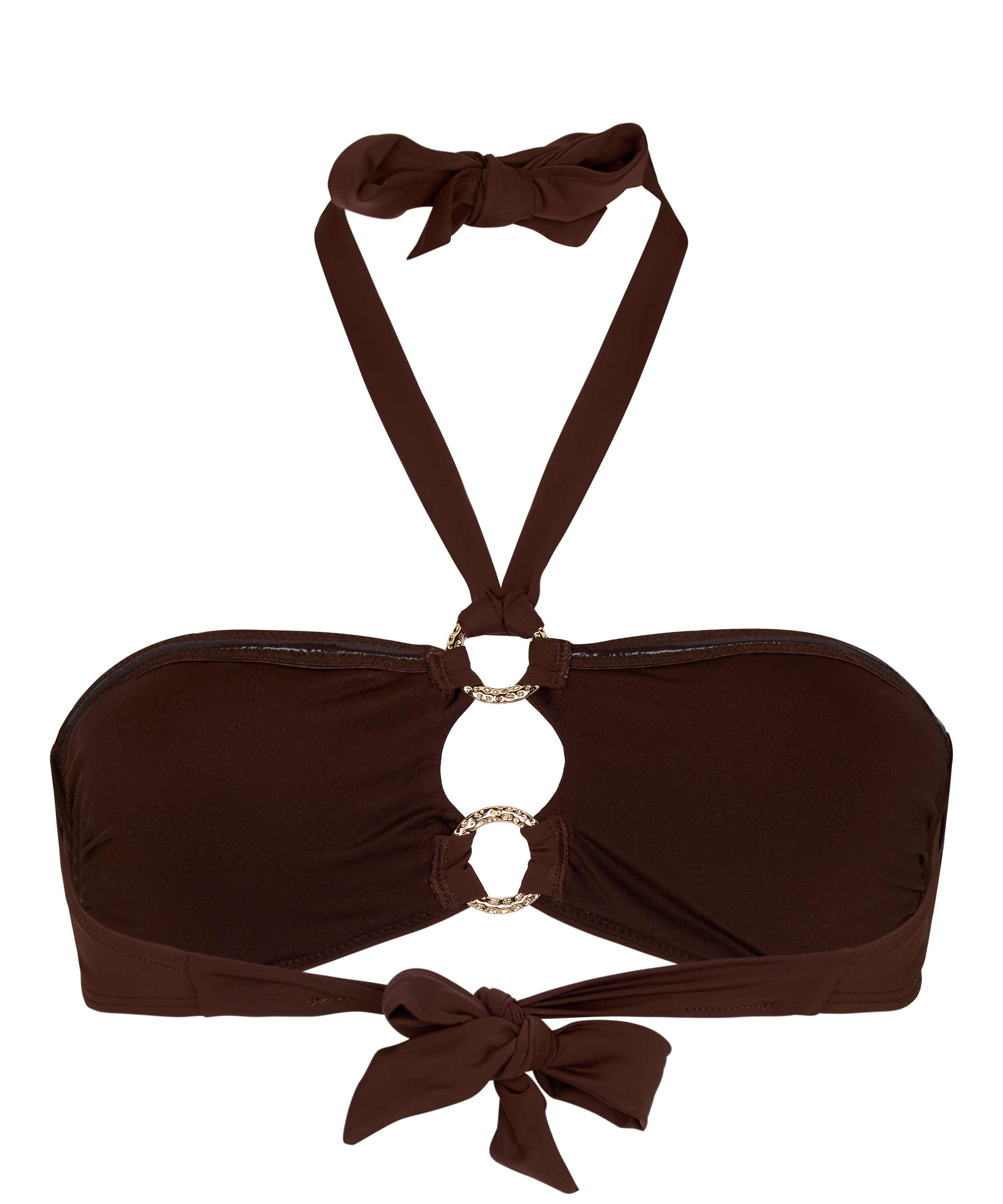 Bandeau Bikini Top Madrid, Brown, main