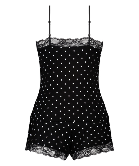 Cami Short Pyjama Set, Black